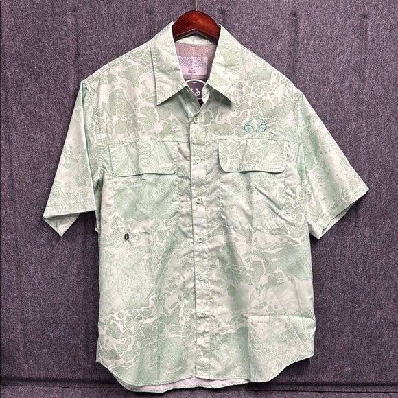 Colosseum Green Casual Button Down Shirt Relaxed Fit - Picture 1 of 4